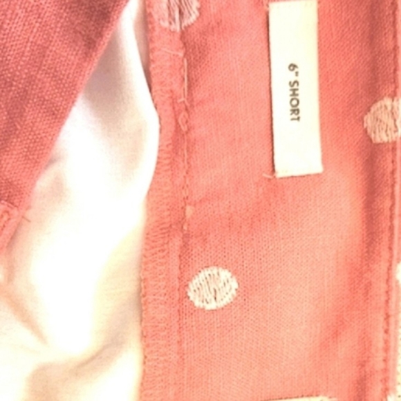 LOFT Coral Polka Dot Women's Shorts GREAT CONDITIONS - Picture 4 of 4